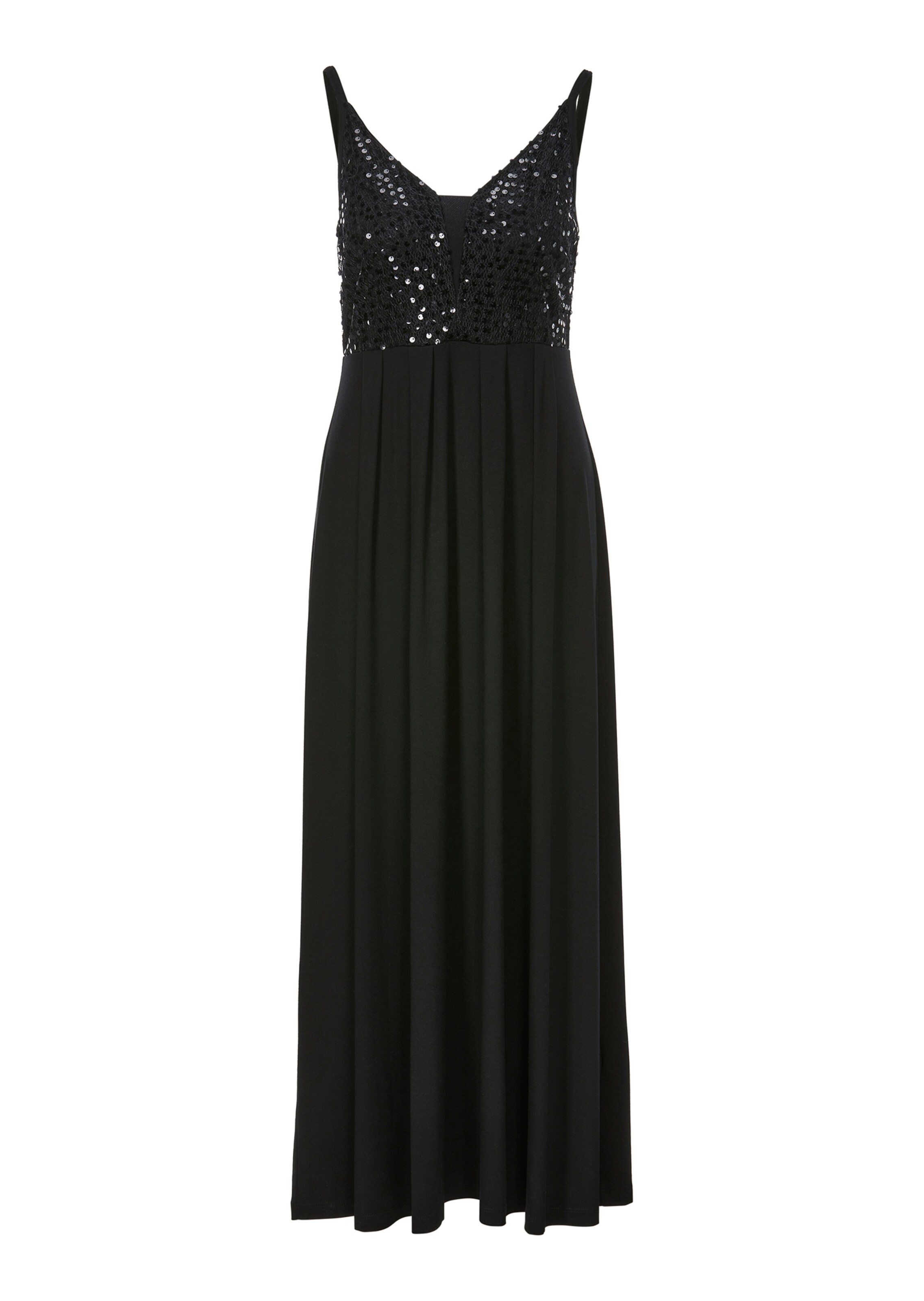 Langes Strandkleid mit edler Paillettenspitze