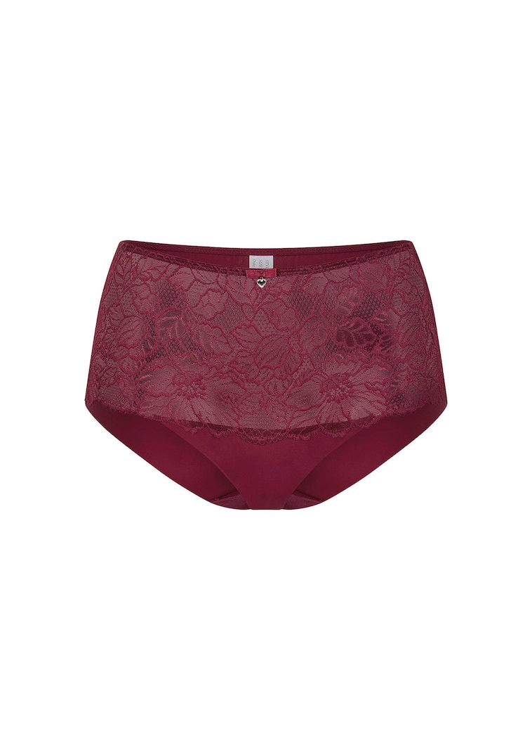 Slip montant avec dentelle et détail bijou