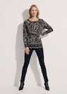 Sweatshirt met paisleyprint en vleermuismouwen thumbnail 2
