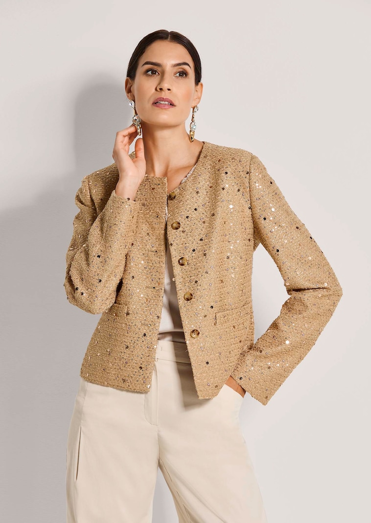 Blazer mit Pailletten