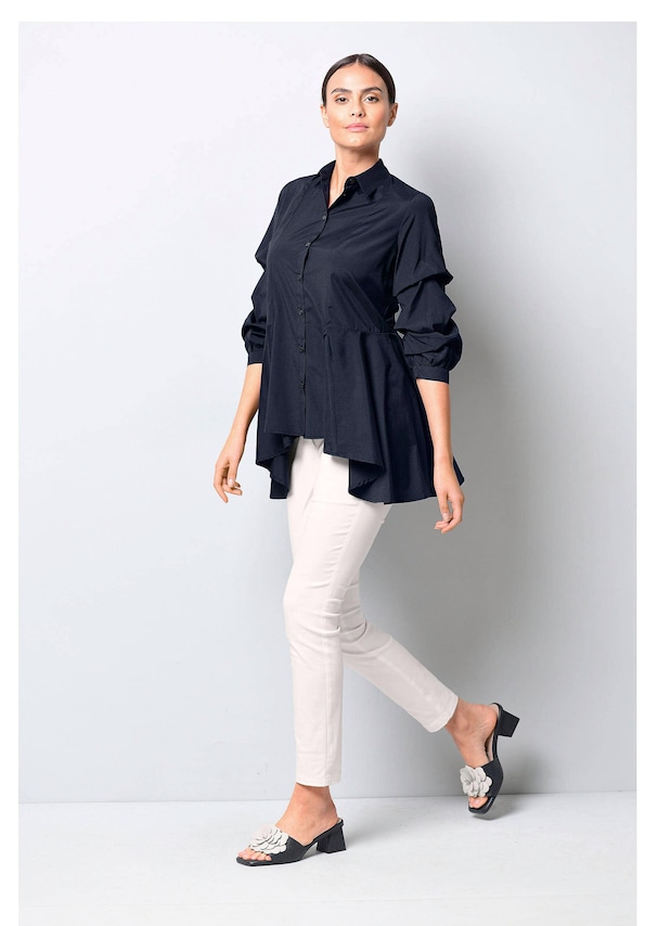 Bluse mit gerafftem Ärmel 3