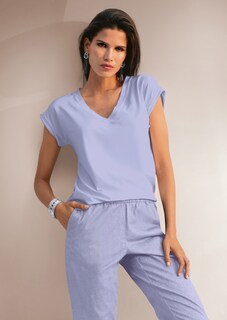 Legeres Shirt mit V-Ausschnitt thumbnail 2