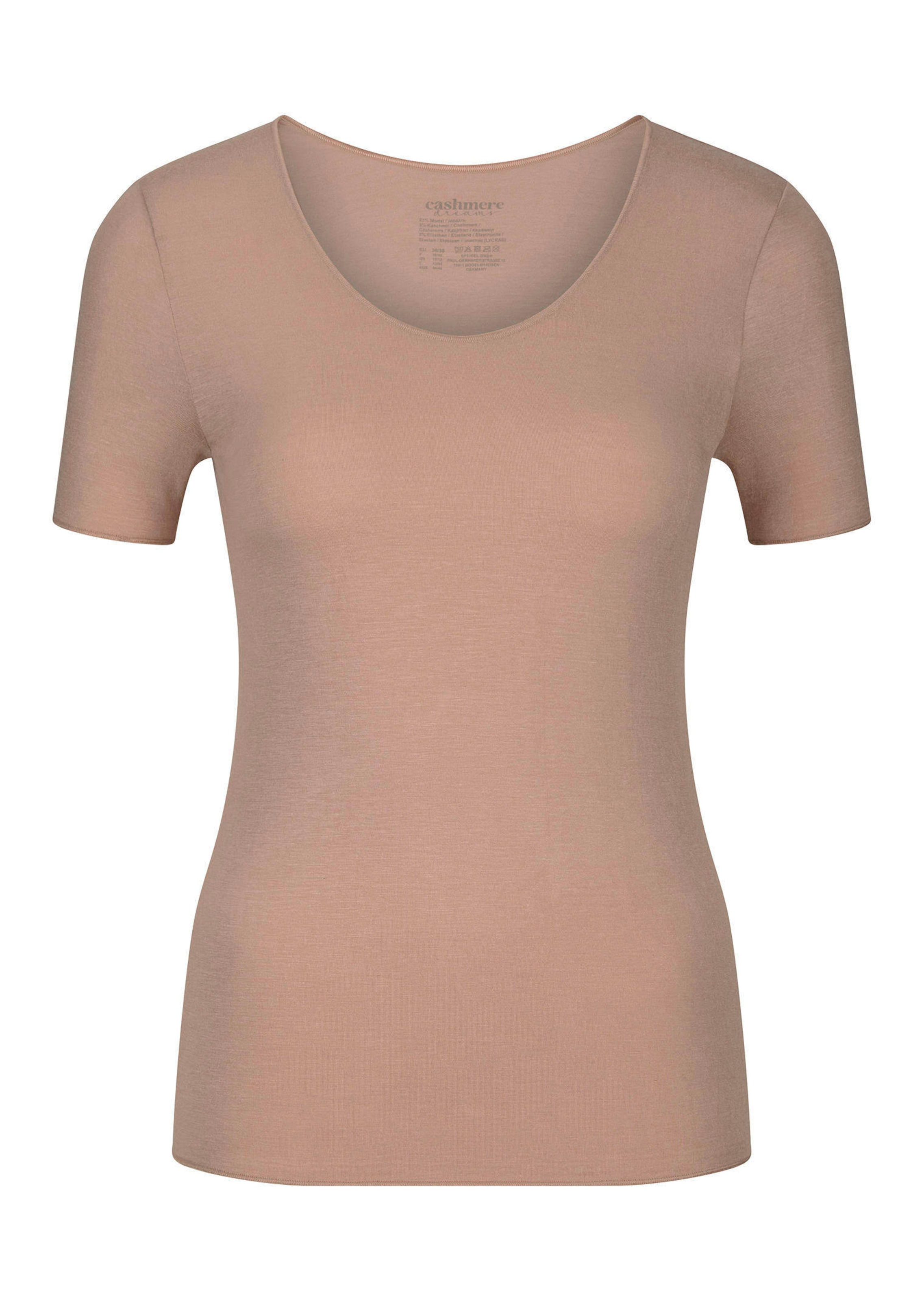 Shirt met korte mouwen in chique modal kasjmier stof
