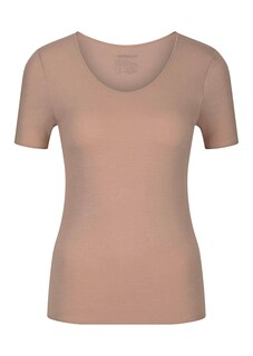 Shirt met korte mouwen in chique modal kasjmier stof thumbnail 4