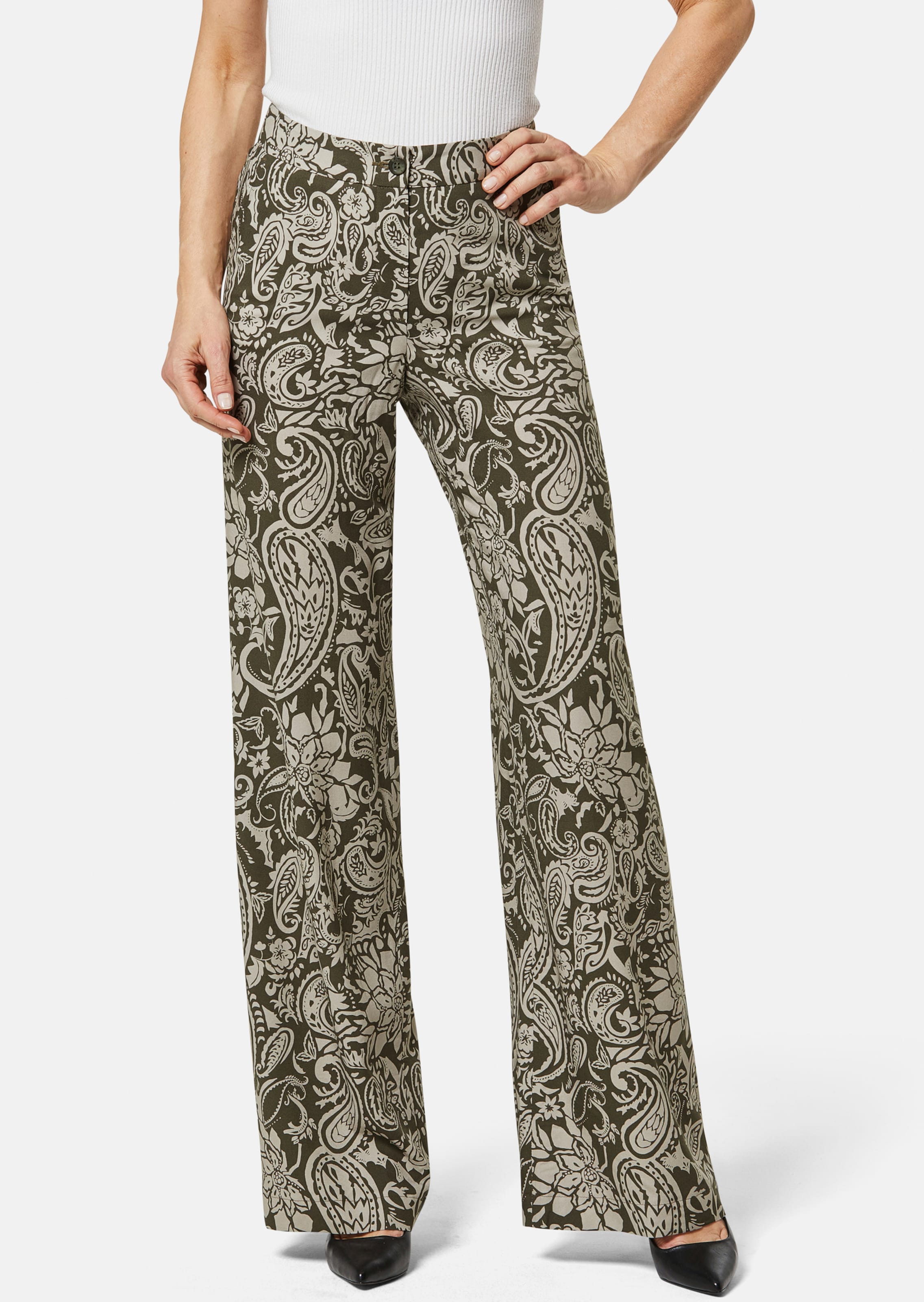 Weite Hose mit Paisley-Muster