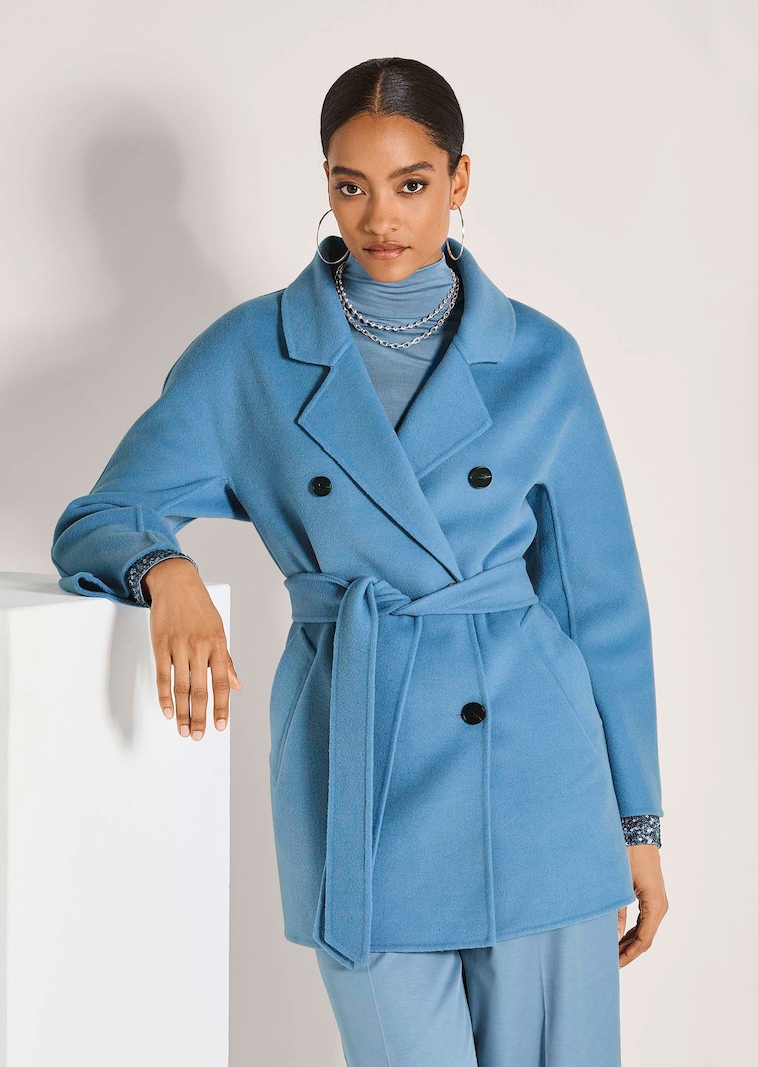Double-face wool coat