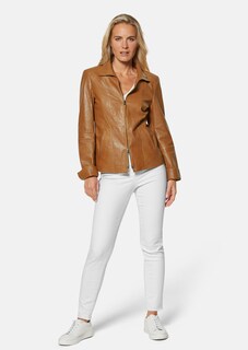 Lederjacke aus Nappa mit Crash-Struktur thumbnail 2