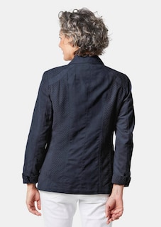 Imitatiesuède blazer met perforatie thumbnail 2