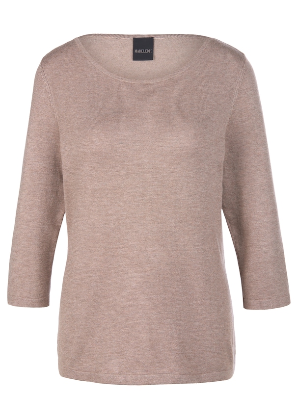 Tricot pullover met boothals 5