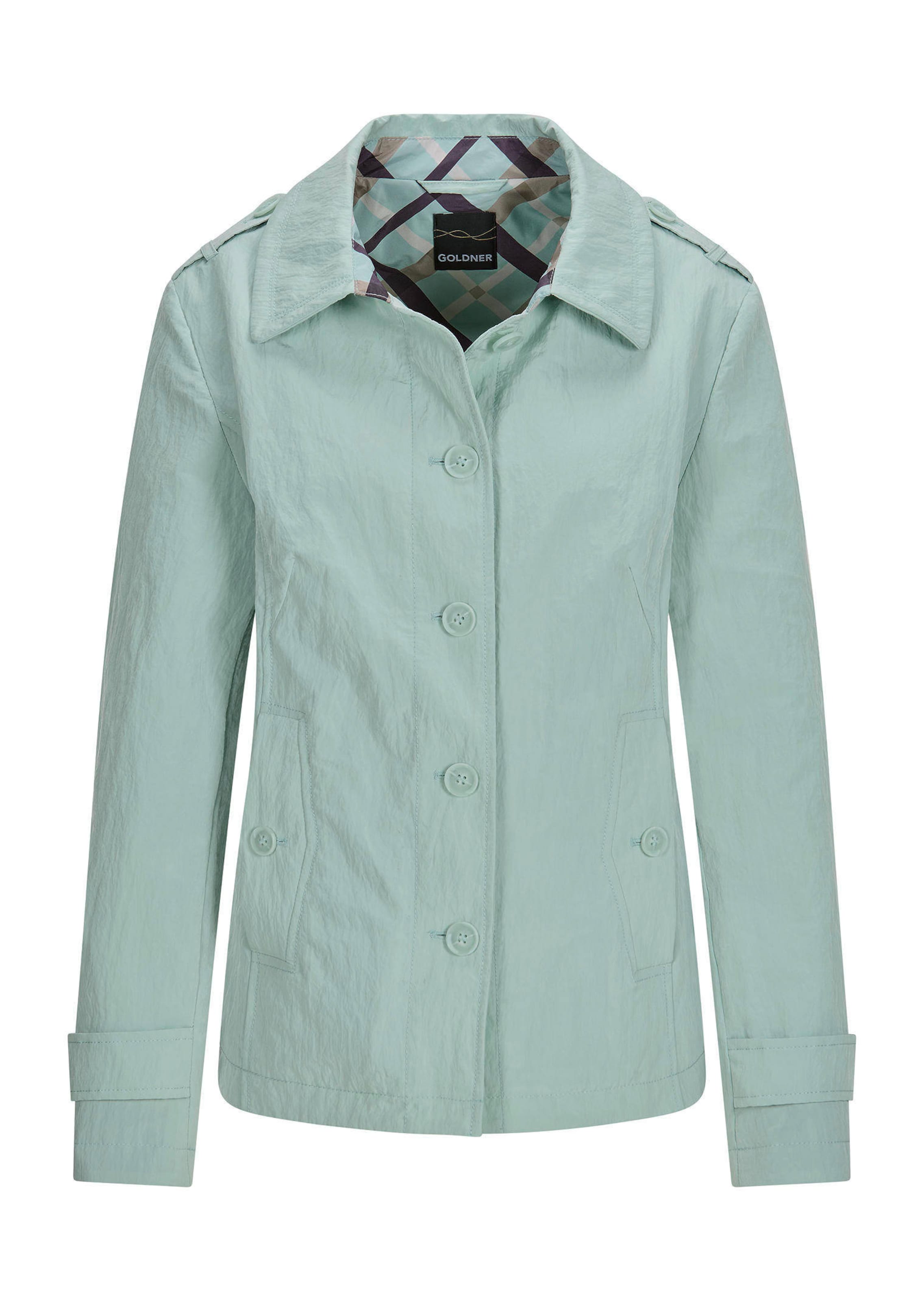 Trench-Jacke in Crash-Optik