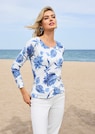 Rundhals-Pullover mit Floral-Print thumbnail 7