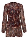 Zart transparente Paisley-Bluse mit integriertem Top thumbnail 1