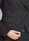 Nadelstreifen-Blazer in verkürzter Form thumbnail 5