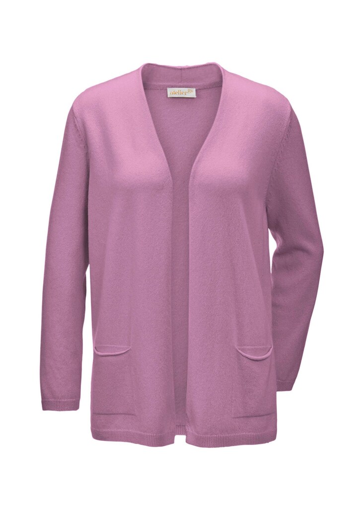Kaschmir-Longstrickjacke