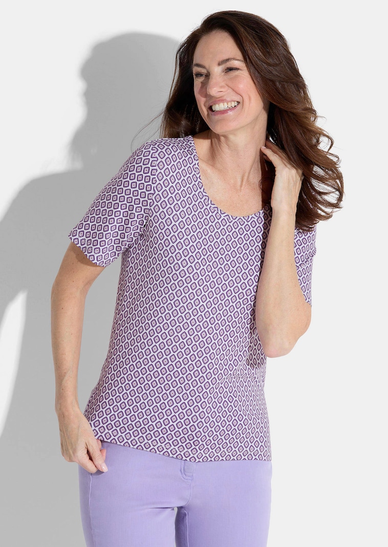 Jersey-Shirt im Minimalprint