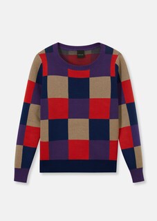 Jacquard-Pullover mit stylischen Karos thumbnail 6