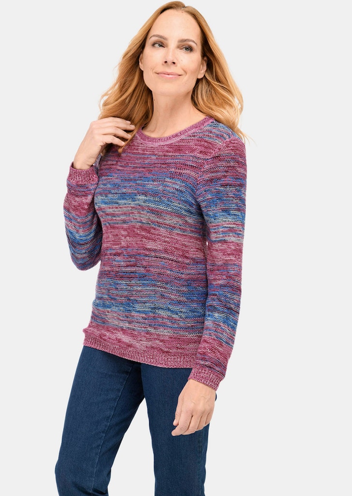 Multicolor-Pullover mit erfrischendem Farbverlauf