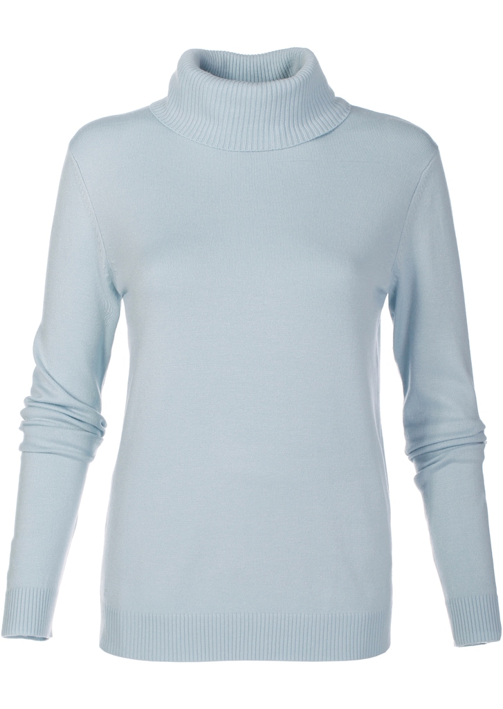 Fine knit jumper with viscose and elastane