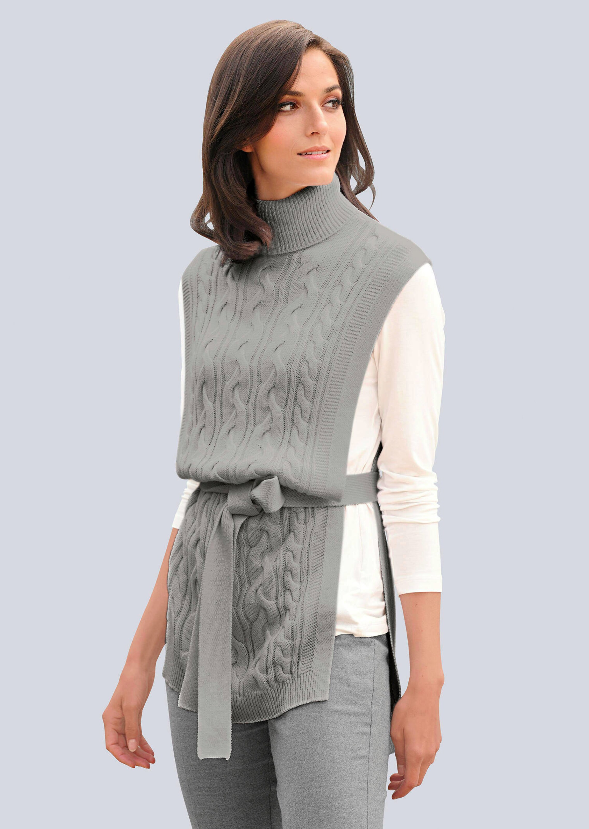 Pullunder im effekvollen Strickmix
