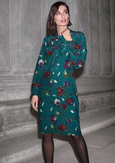 Bedrucktes Schluppenkleid in H-Linie thumbnail 7