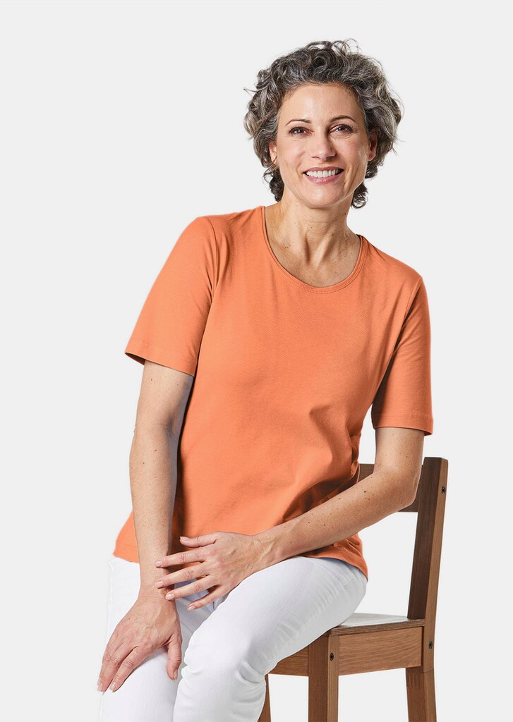 Basic T-Shirt aus reiner Baumwolle