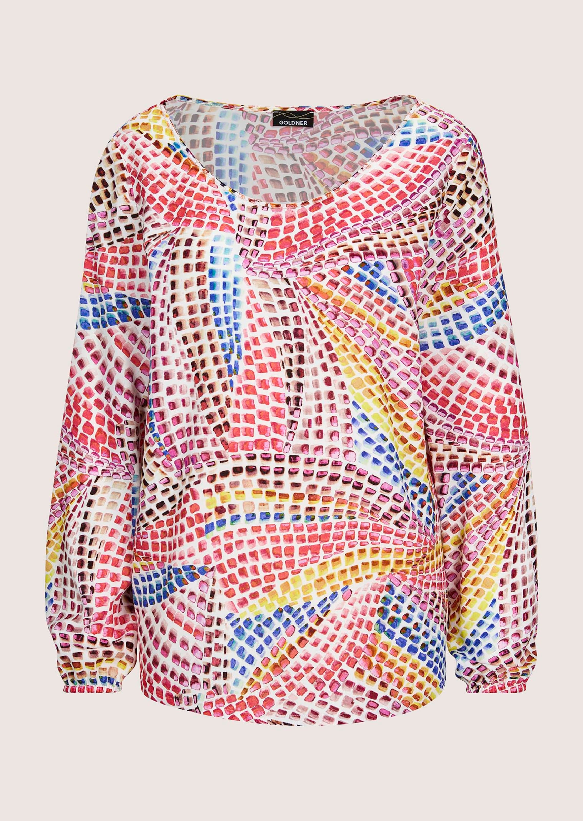 Blouse multicolore à pois