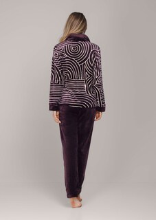 Fleece-Hausanzug mit Grafik-Print thumbnail 2