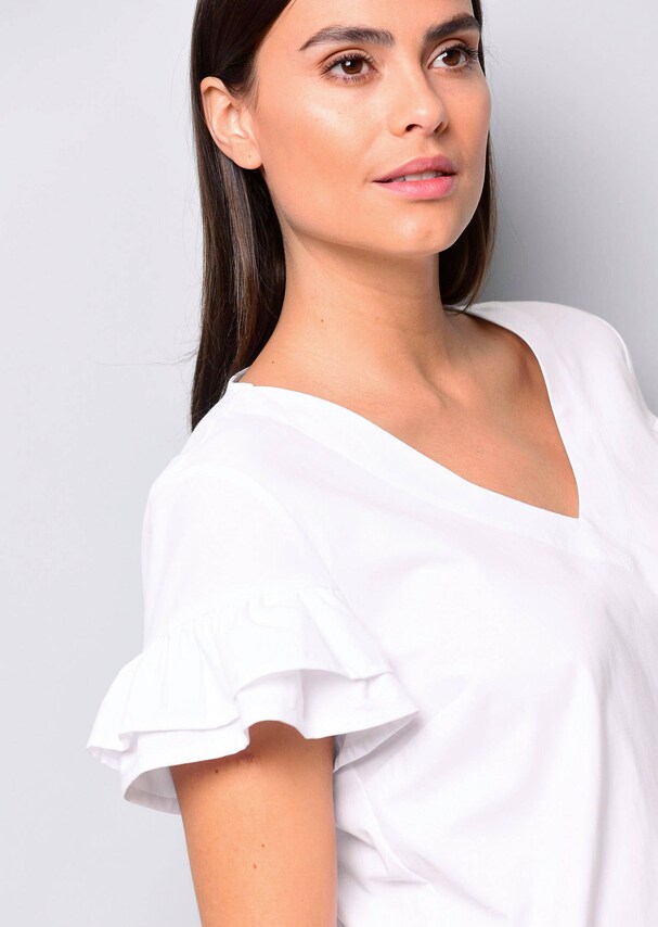 Bluse mit Volants 4