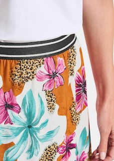 Jerseyrock mit Animal Print und Blumen thumbnail 5