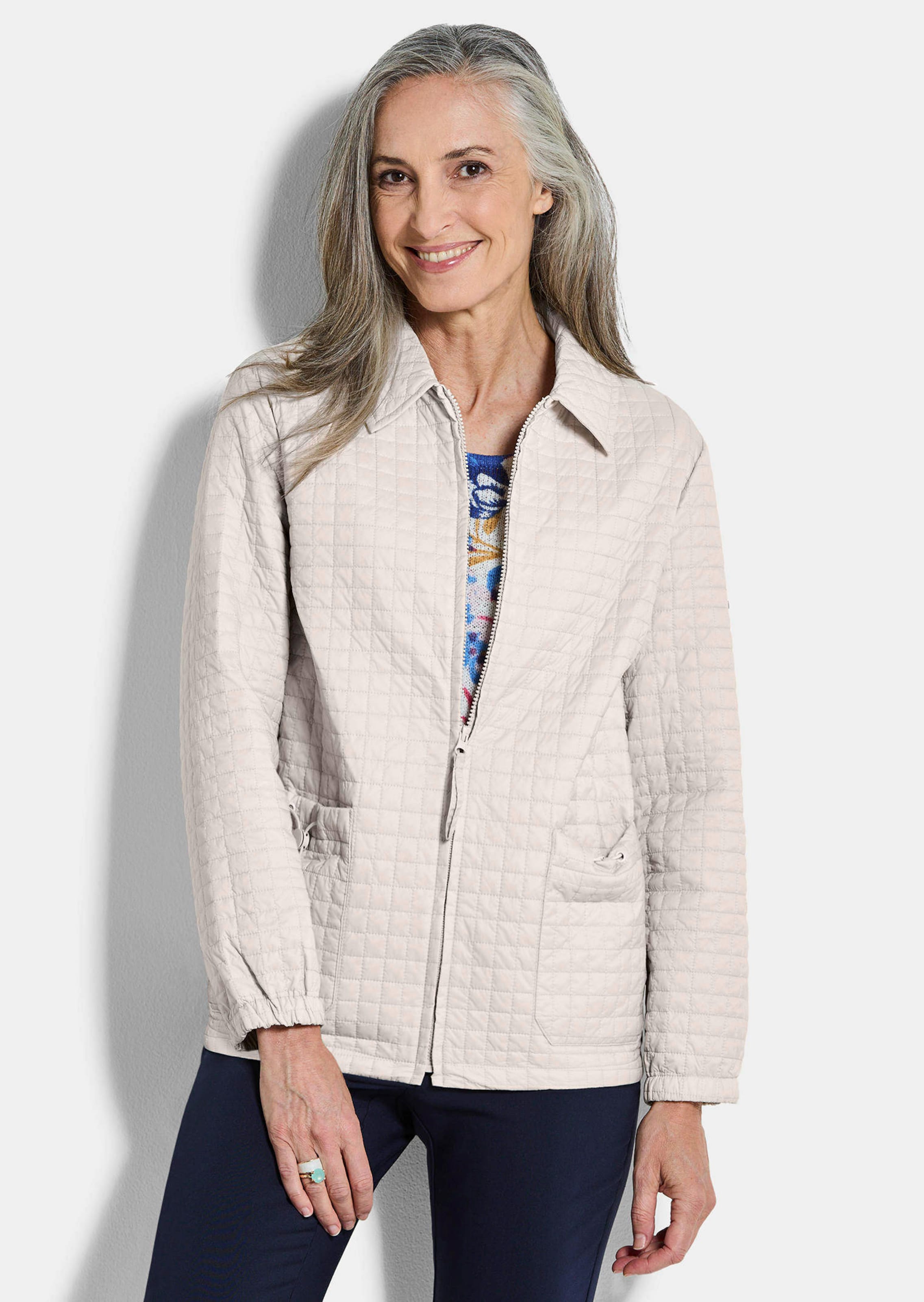 Veste matelassée au motif gaufré