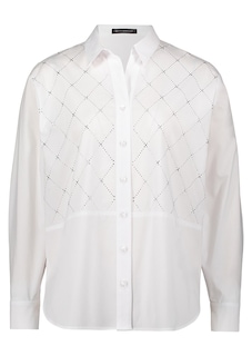 Lange Hemdbluse mit Glitzersteinen thumbnail 1