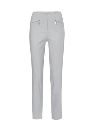 gris pierre Pantalon hyper LOUISA extensible avec poches zippées