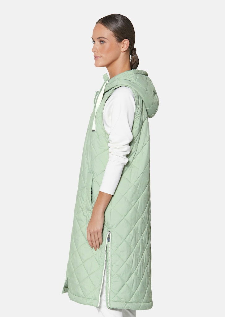 Long oversized quilted waistcoat 3