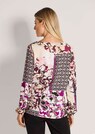 Bluse mit Blumenprint und Bordüre thumbnail 3