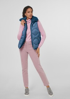 Gilet matelassé réversible un côté peluche et un côté nylon thumbnail 2