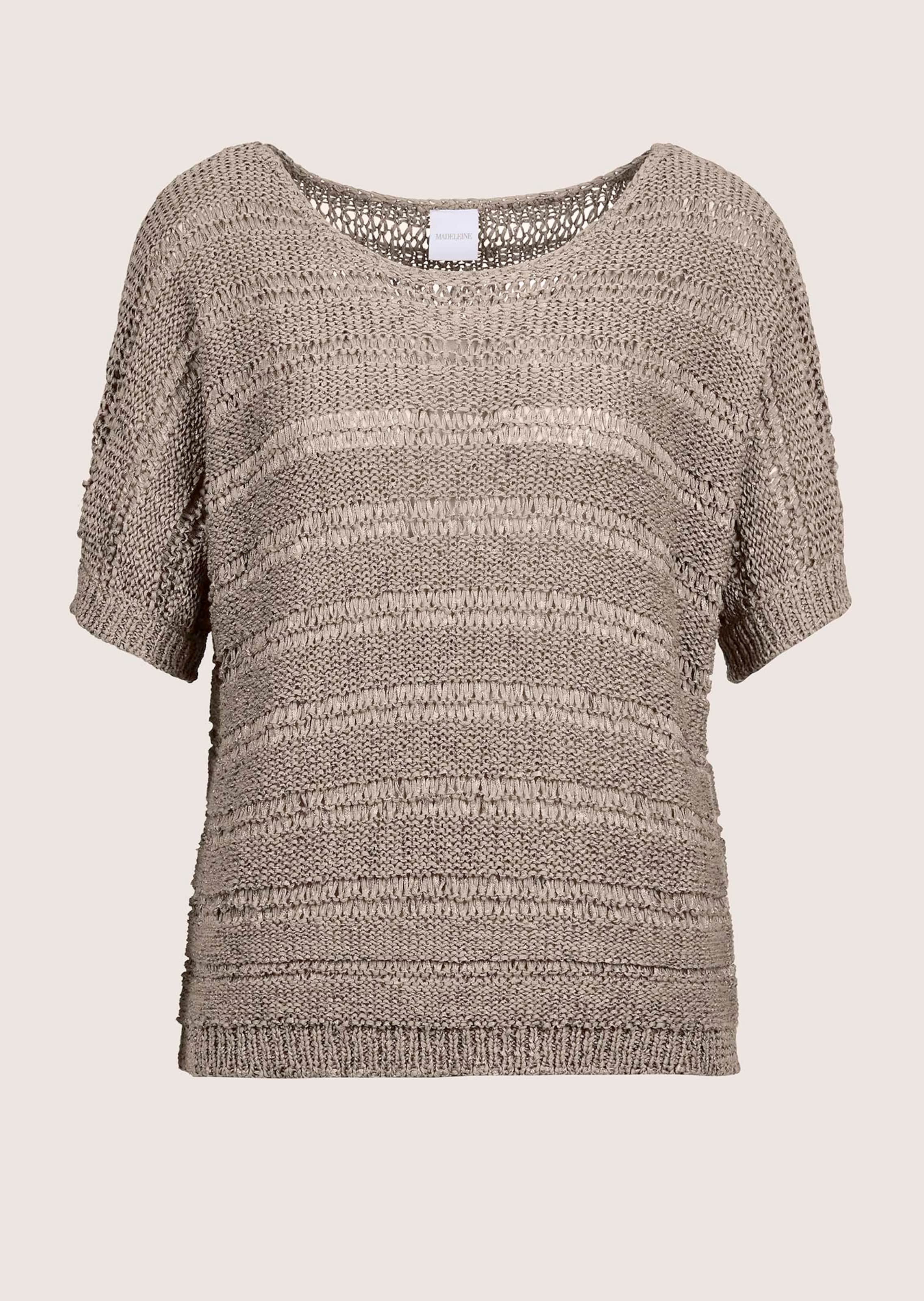 Bändchen-Pullover mit Glanz-Effekt