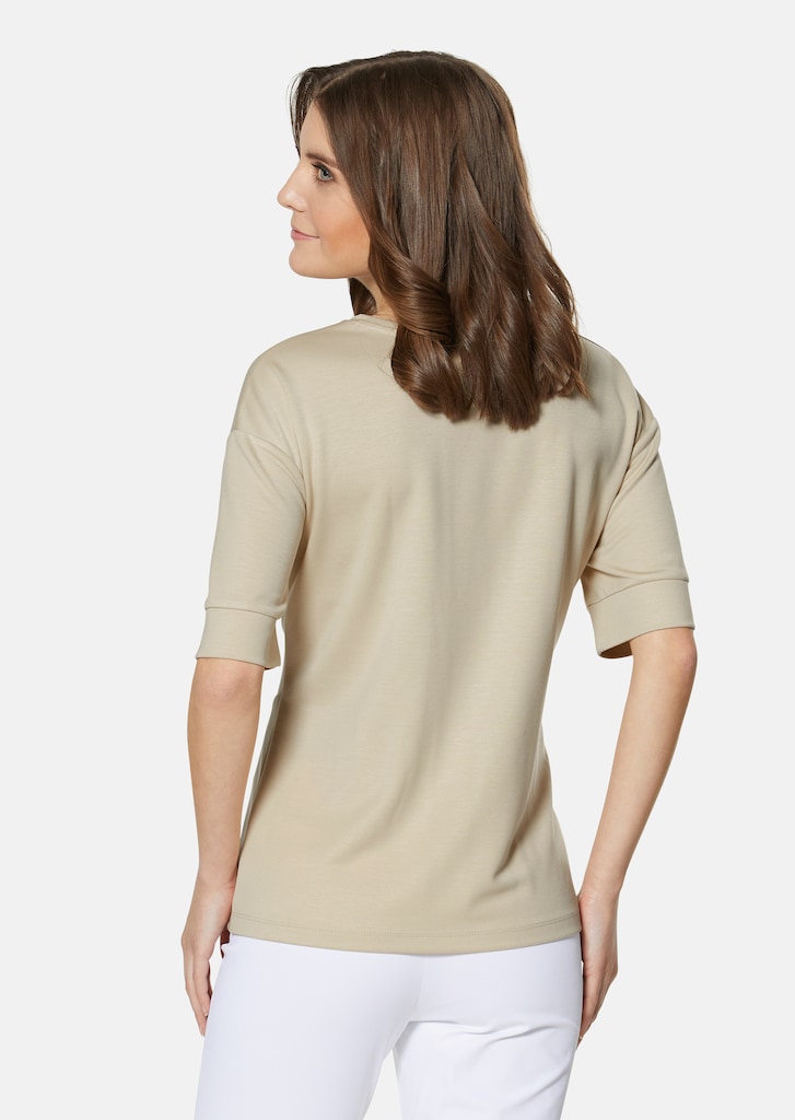 Half-sleeved sweatshirt with knot effect 2
