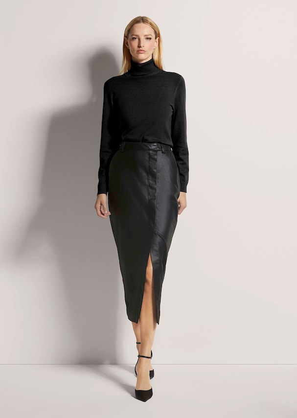 Beschichteter Rock im Wickel-Look 1