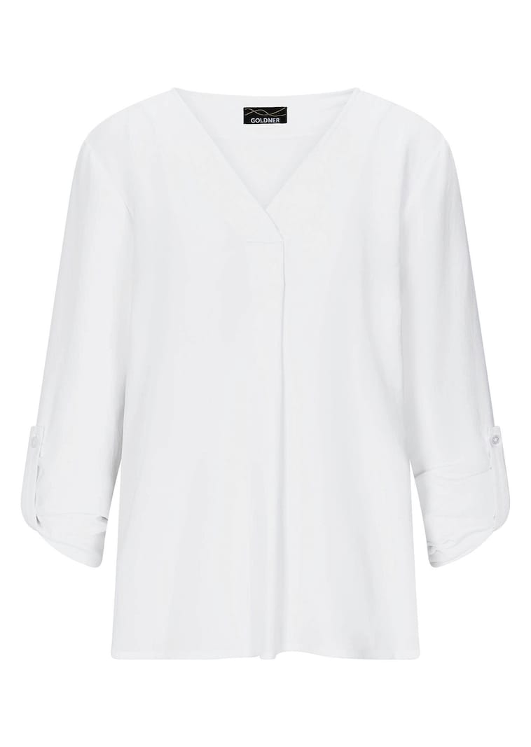 Onderhoudsarme blouse met een V-hals