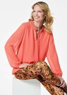 Chiffon blouse met vrouwelijke halslijn thumbnail 4