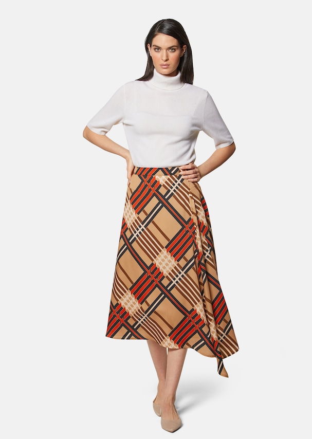 Skirt with placed print 1