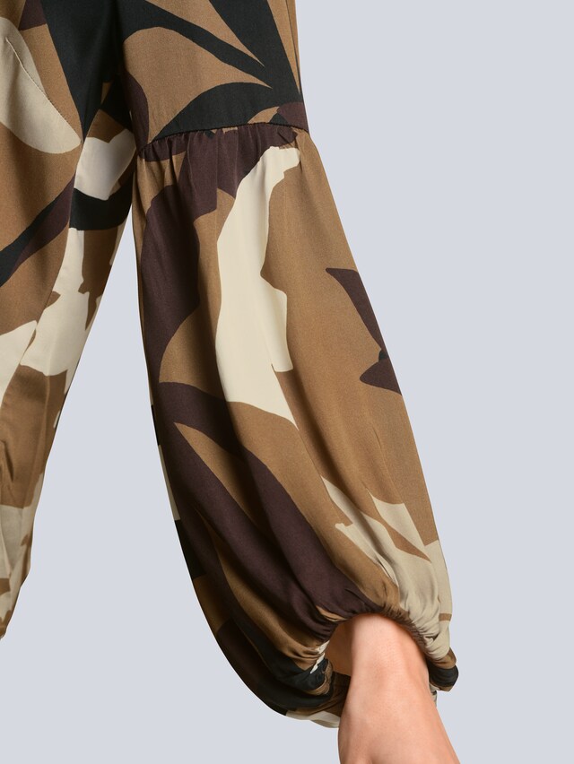 Bluse mit leichtem Ballonärmel