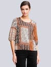 Bluse in mordener Patchoptik thumbnail 3