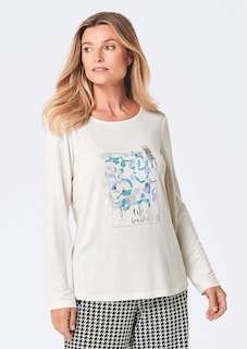 T-shirt à manches longues avec imprimé pailleté thumbnail 7