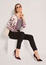 Bluse mit Blumenprint und Bordüre thumbnail 4
