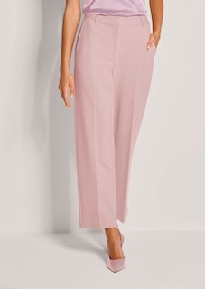 Pantalon en jersey longueur chevilles, avec plis marqués thumbnail 1