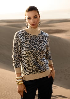 Jacquard-Pullover im Animal-Design thumbnail 7