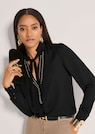 Bluse mit Nietenbesatz und Bindeband thumbnail 4
