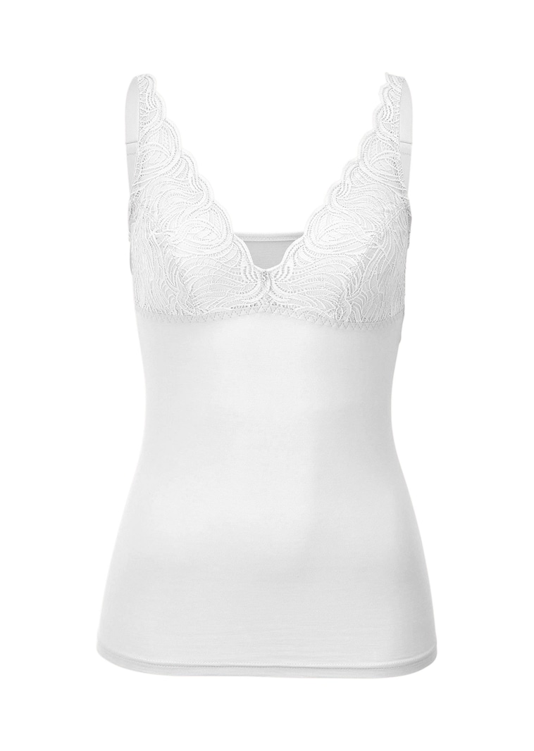 BH-Hemd mit Spitzen-Cups