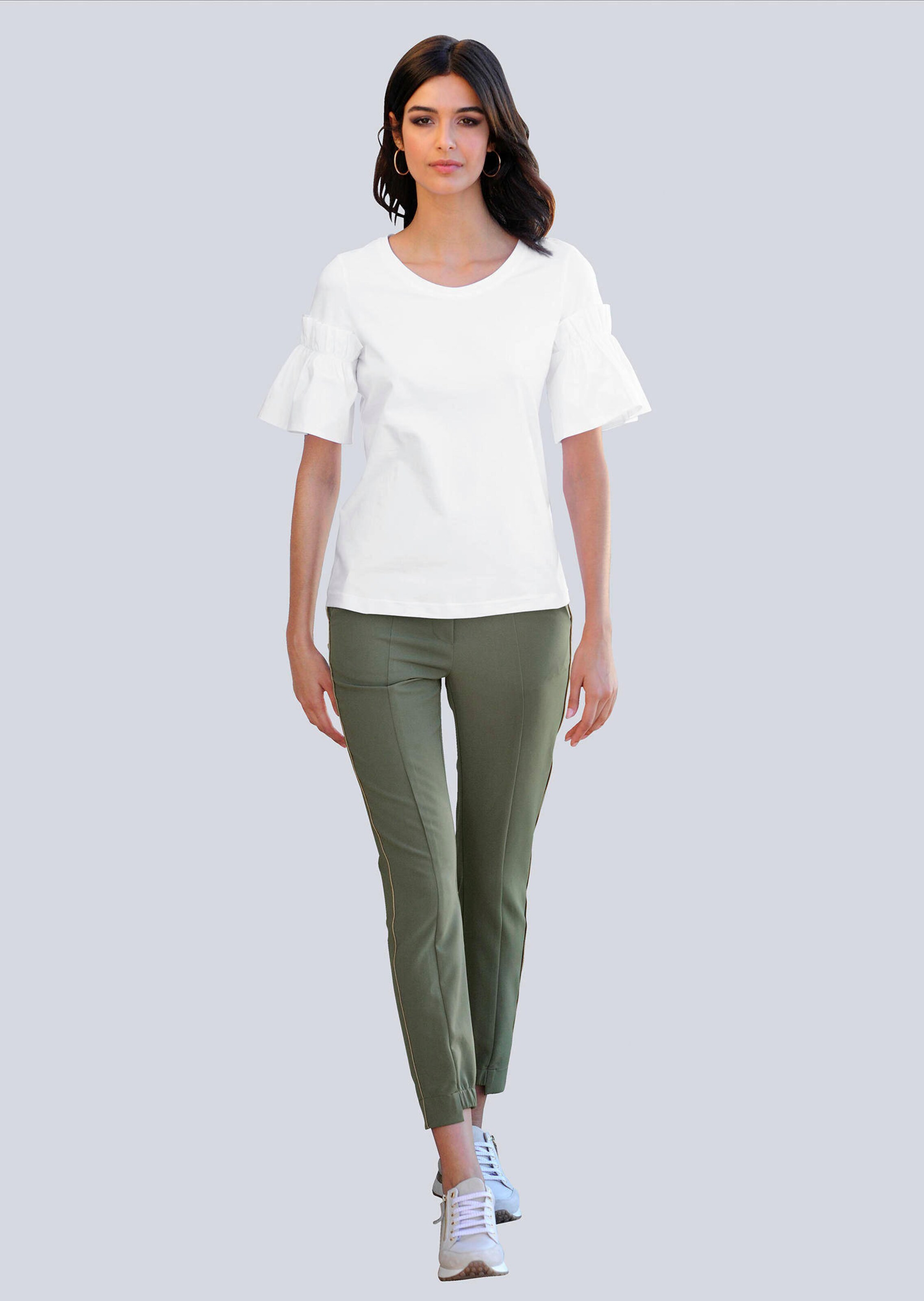 Shirt mit angesetztem Webärmel 3